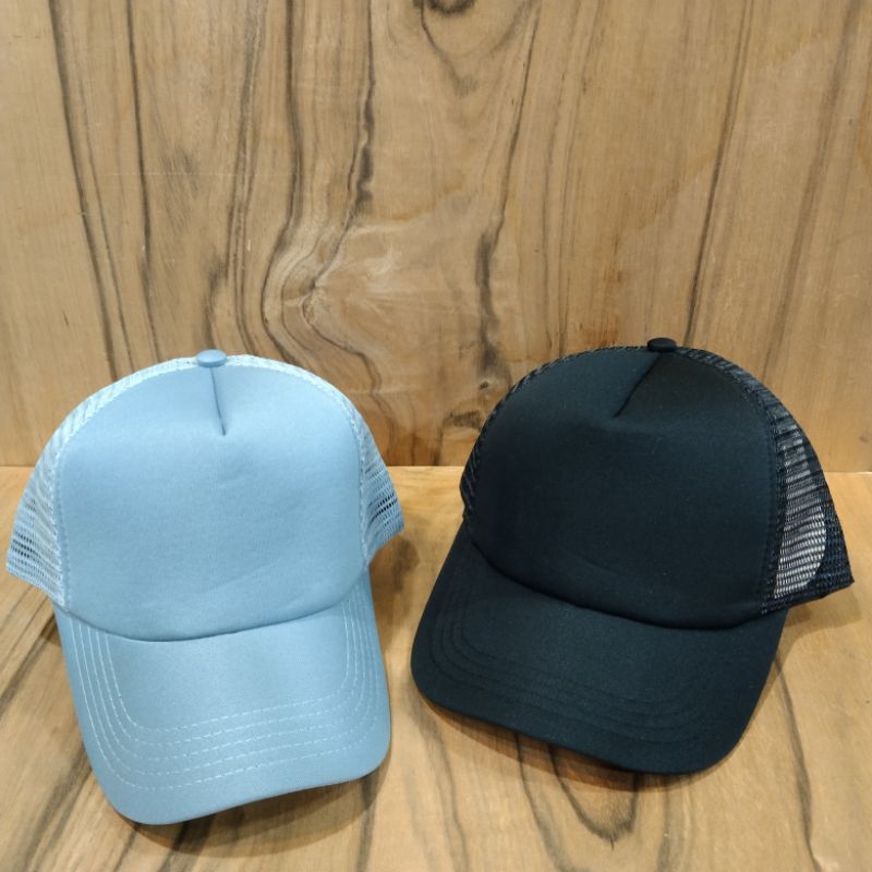 Jual TOPI JARING POLOS / TOPI TRUCKER POLOS | Shopee Indonesia