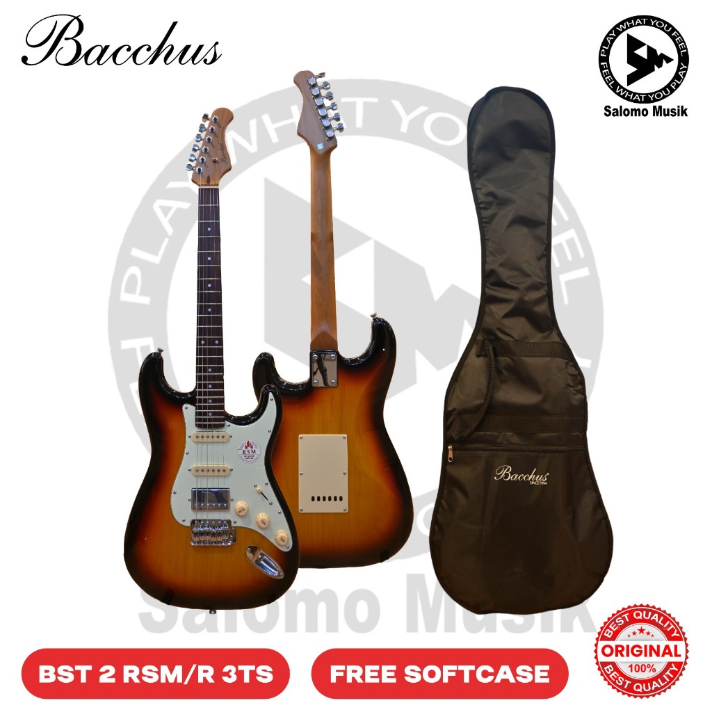 Jual Gitar Elektrik Bacchus BST2RSM/R Roasted Series Original Varian ...