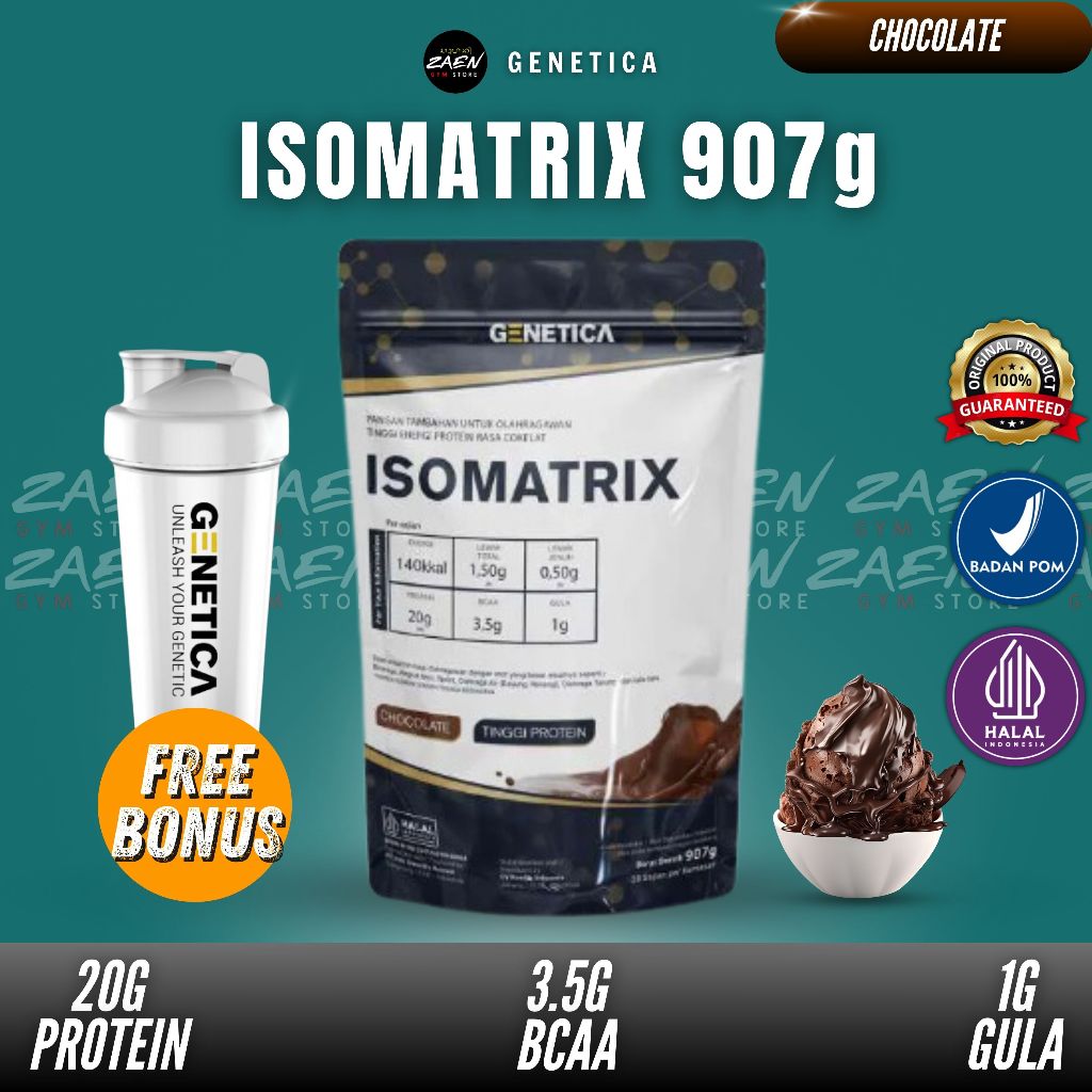 Jual Genetica Isomatrix 2 Lbs Whey Protein Isolate | Shopee Indonesia
