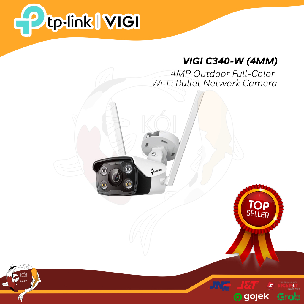 Jual VIGI C340-W-4 4MP 4mm Lens Outdoor Full-Color Bullet Network ...