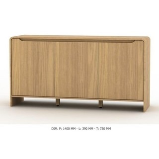 Jual Meja Samping rak tv sideboard bufet minimalis warna kayu 140cm rph ...