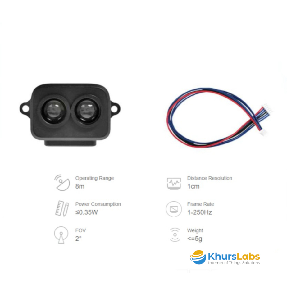 Jual Benewake TF Luna Lidar TOF Laser Range Distance Sensor Jarak 8 ...