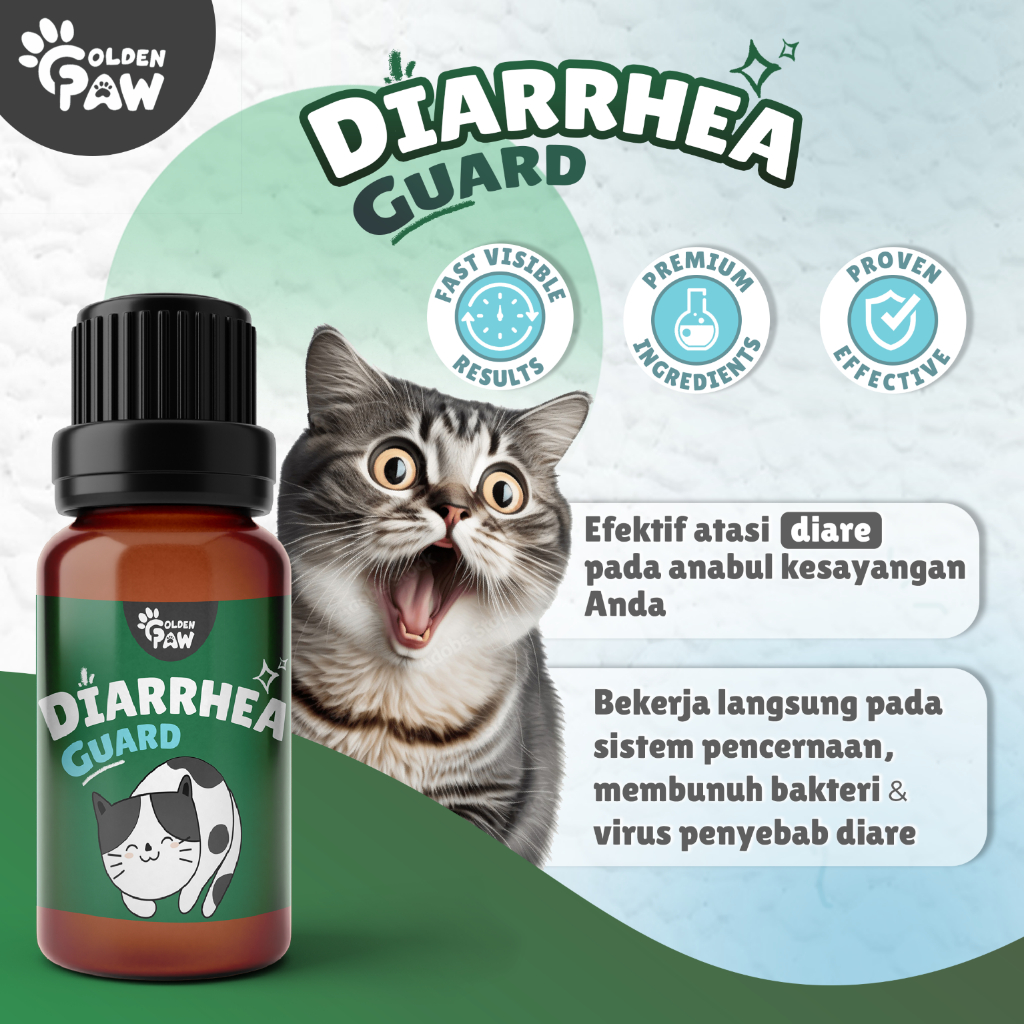 Jual Golden Paw - Diarrhea Guard 5gr Obat Diare dan Mencret Ampuh ...