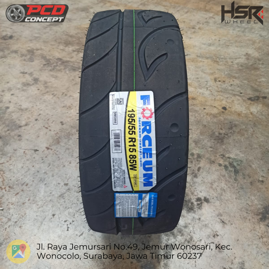 Jual BAN MOBIL TUBLES TIPE SEMI SLICK MERK FORCEUM EXP SPORT UKURAN 195 ...