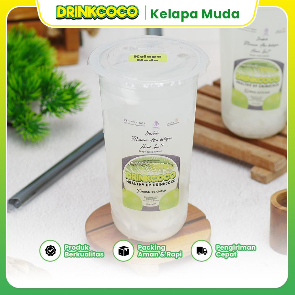 Jual Kelapa Degan Muda Asli 500 Ml Coconut Water Dingin Minuman Segar