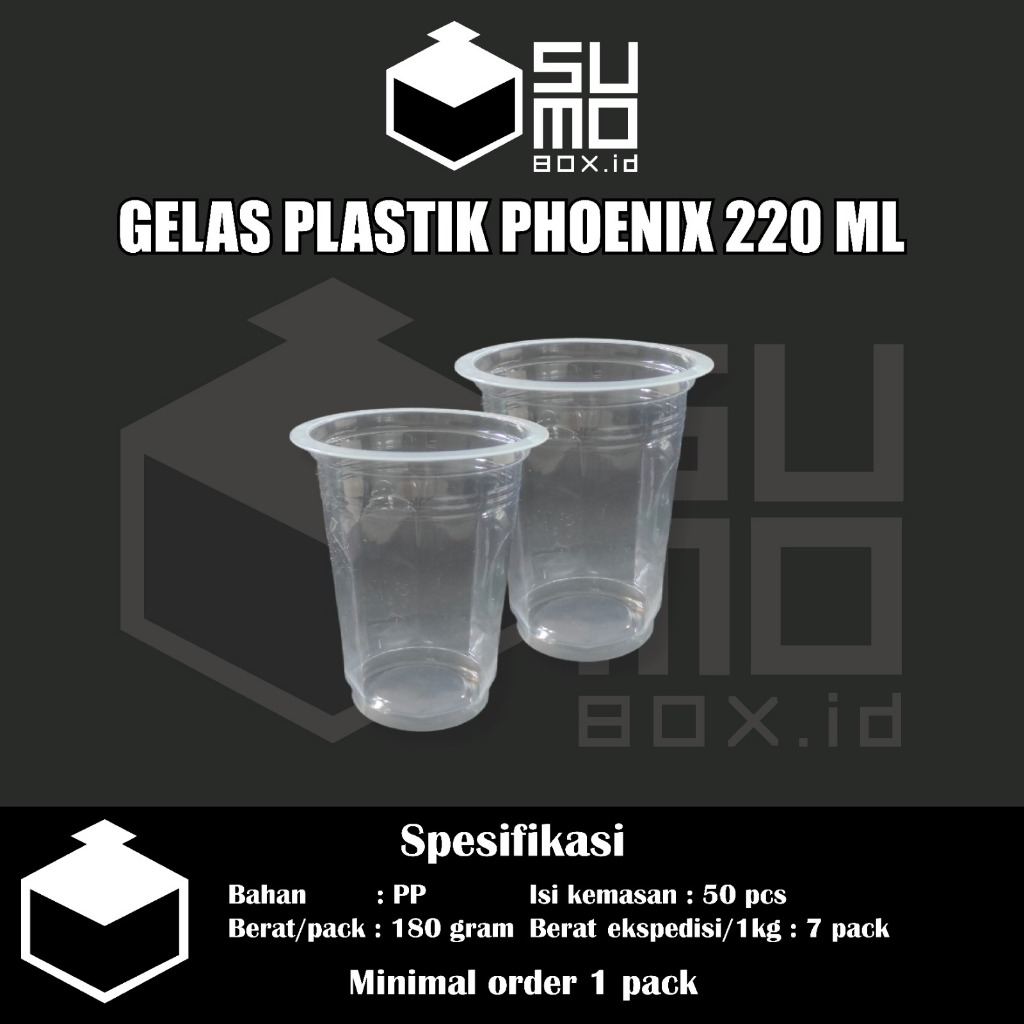 Jual Gelas Plastik Cup Aqua Phoenix Isi 50pcs Gelas Kopi Gelas Cup Susu Dll 220ml Shopee 0288