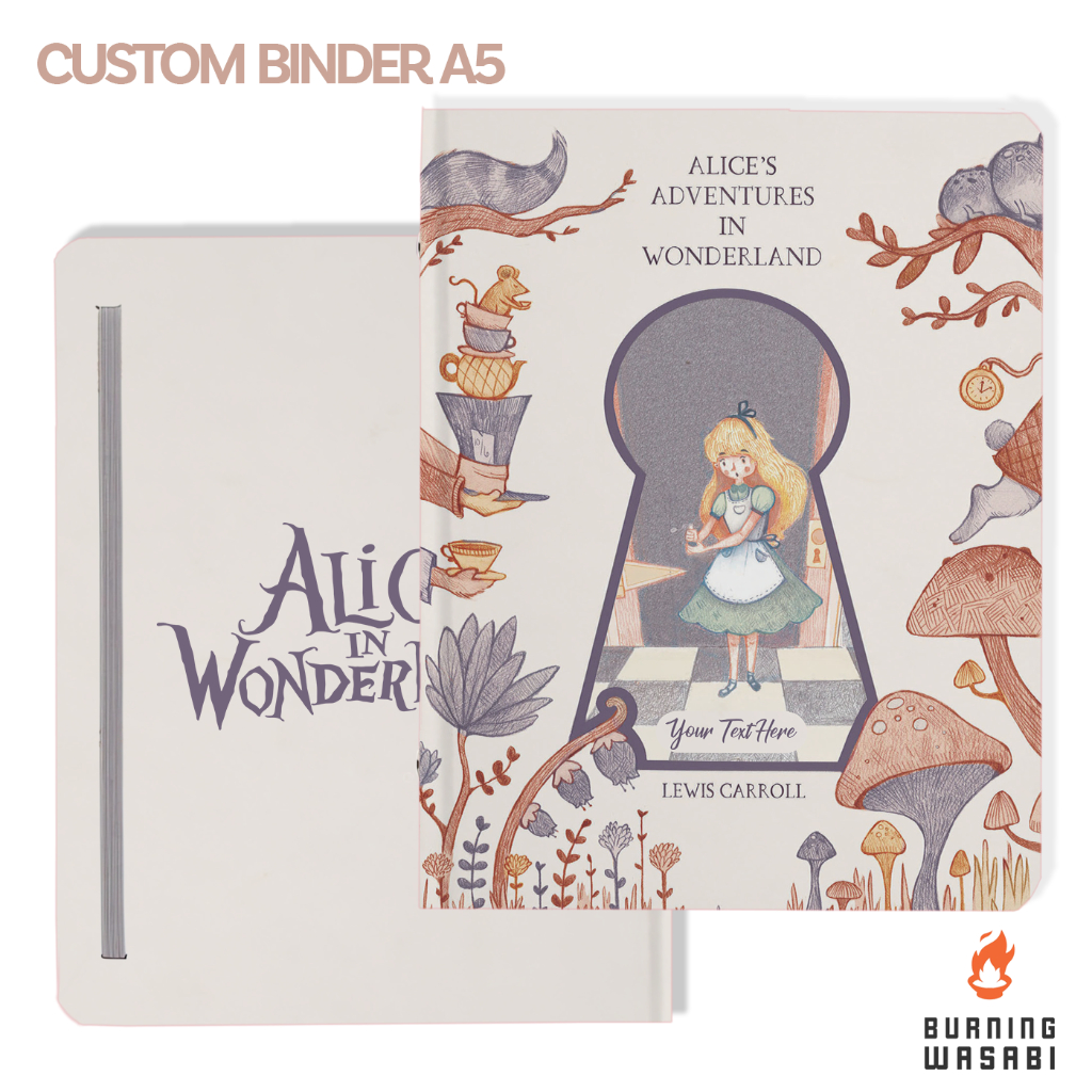Jual Binder Alice In Wonderland Cartoon Aesthetic A5 20 ring 6 ring ...