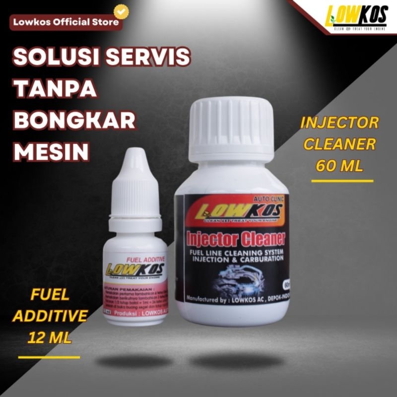 Jual LOWKOS Paket Servis Motor Tanpa Bongkar Mesin (Injector Cleaner 60 ...
