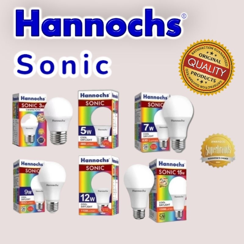Jual (Termurah Bisa COD )Hannochs Lampu LED Sonic 3 Watt - 20 Watt ...
