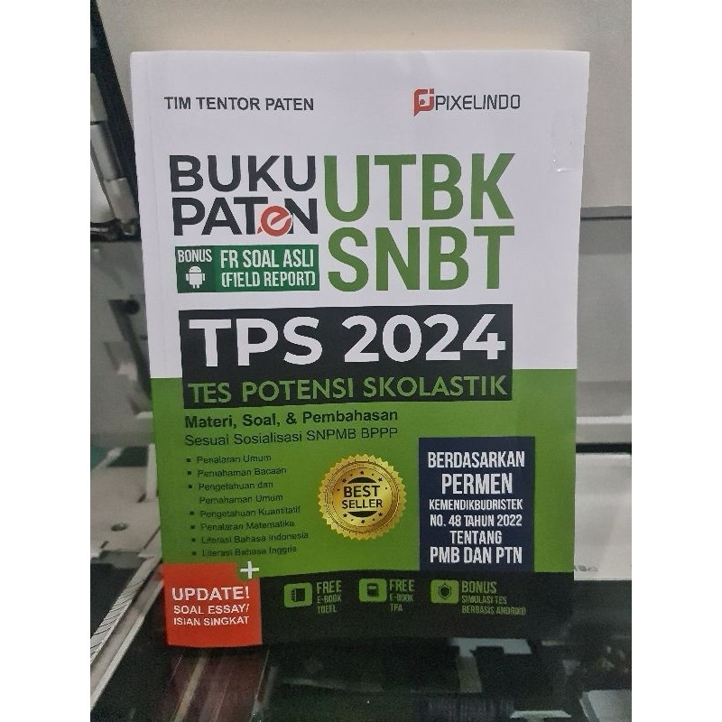 Jual BUKU PATEN UTBK SNBT TPS 2024 ESAY & HOTS Shopee Indonesia