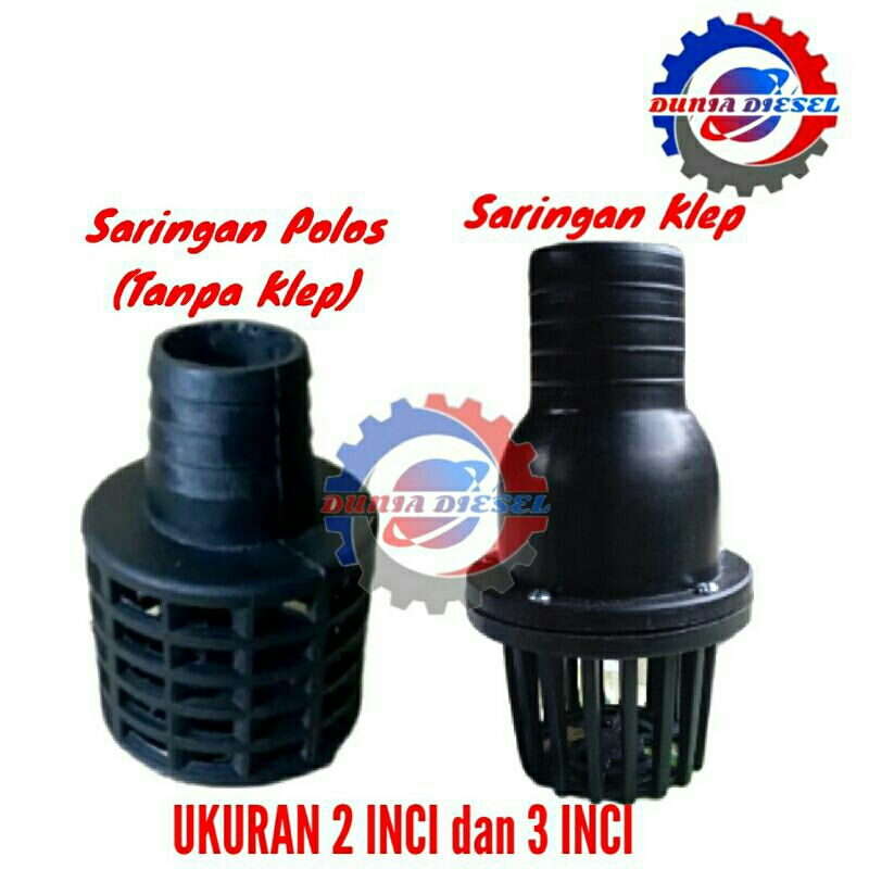 Jual SARINGAN AIR POLOS DAN KLEP ALKON 3 INCI | Shopee Indonesia