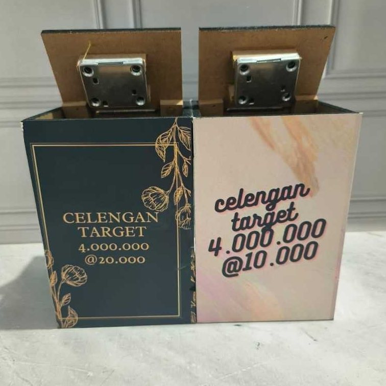 Jual Cod Celengan Target 3 Juta 4 Juta 5 Juta Celengan Kotak Sedang ...