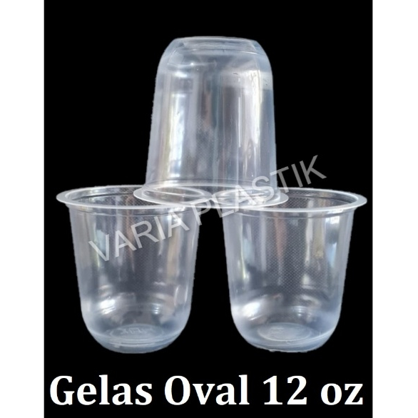 Jual Gelas Oval 12 Oz Gelas U Cup Isi 50 Pcs Shopee Indonesia 7599