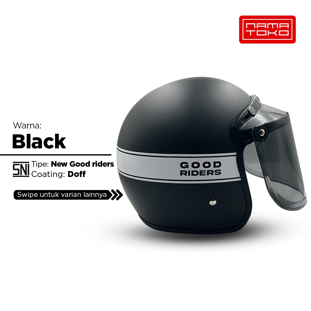 Jual Namatoko - Helm Bogo Classic New Good Riders / Helm Retro SNI ...