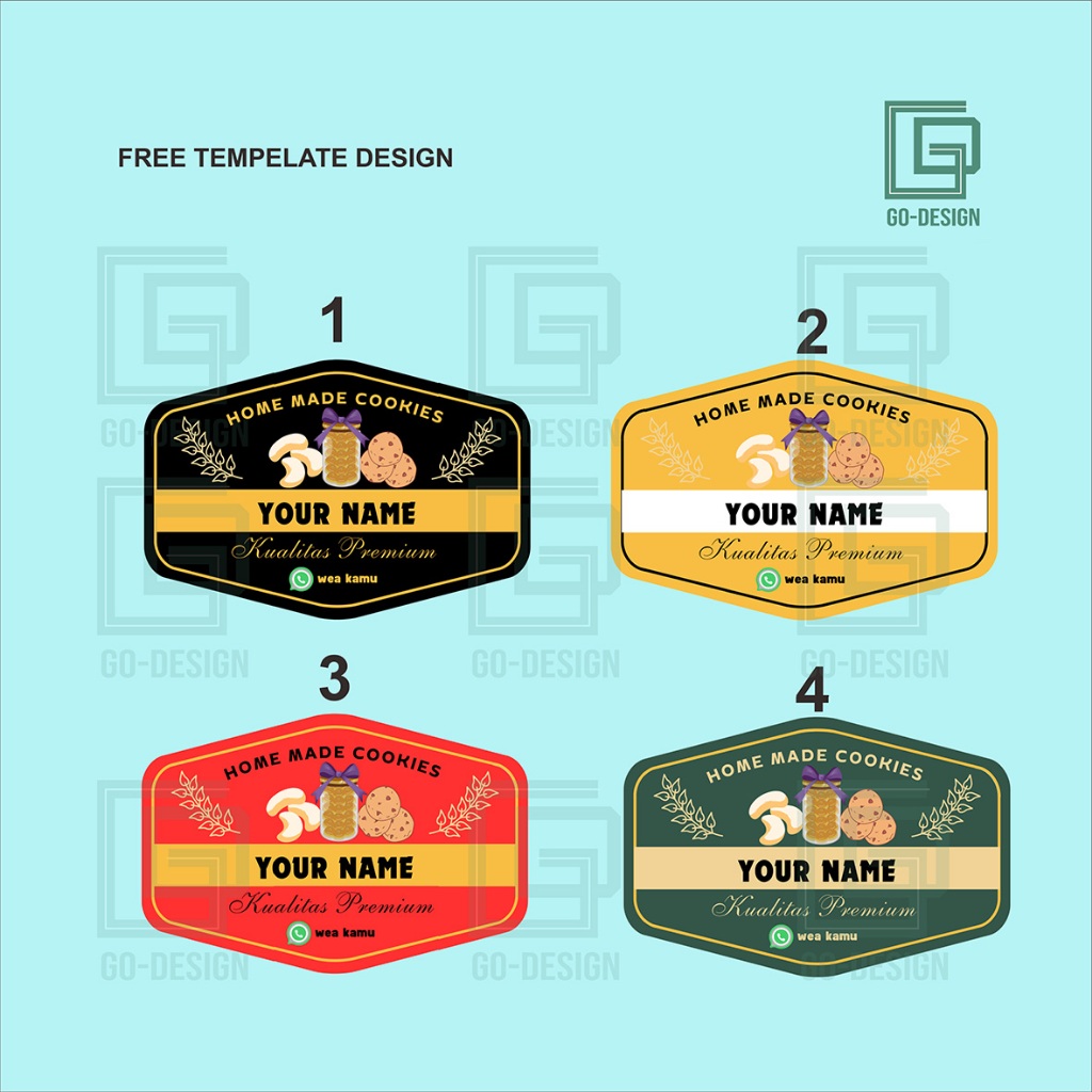 Jual Stiker Custom Logo Jualan Makanan Chromo Kromo Cromo Print