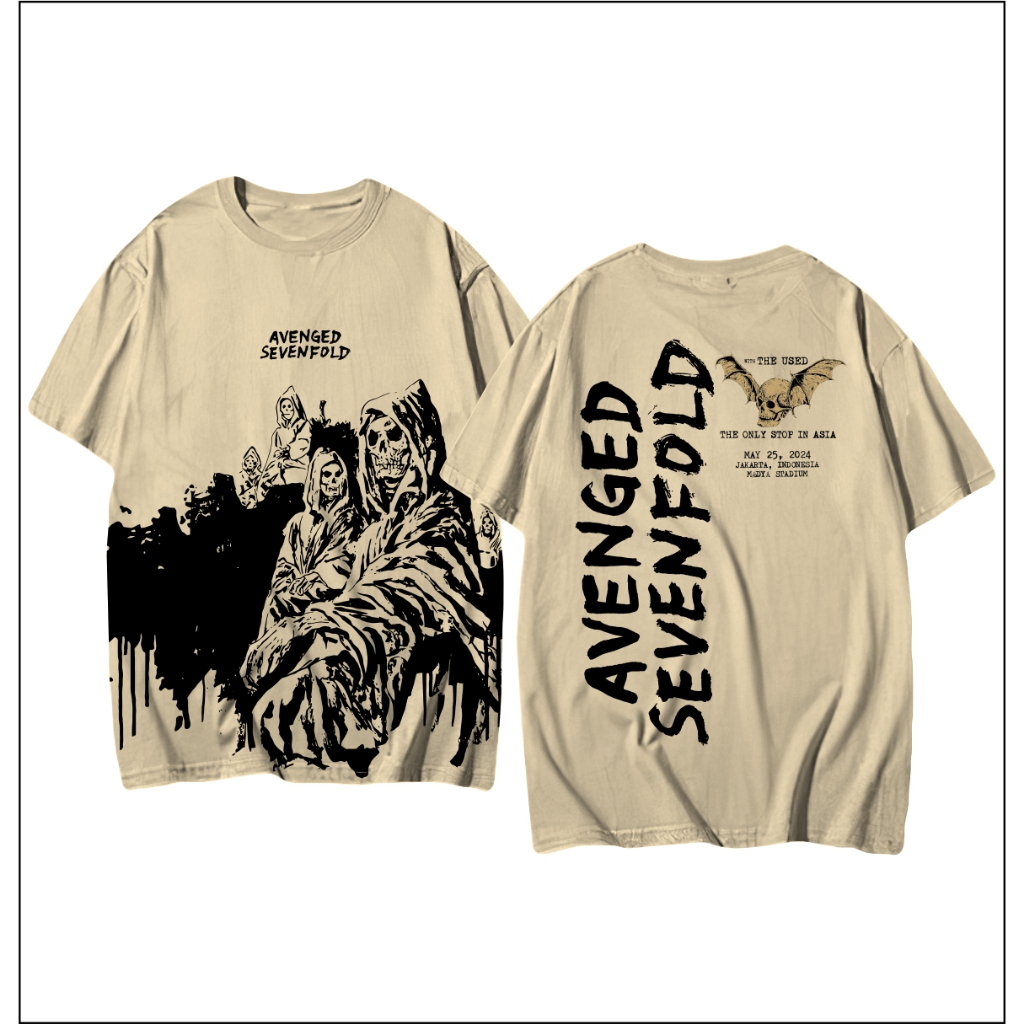 Jual Morning - kaos Band Avenged Sevenfold Life Is But A Dream Tour ...