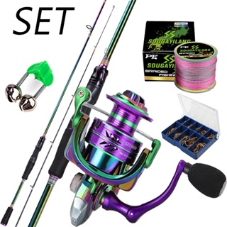 Sougayilang 12+1BB Spinning Fishing Reel 2000-5000 5.0:1 Purple