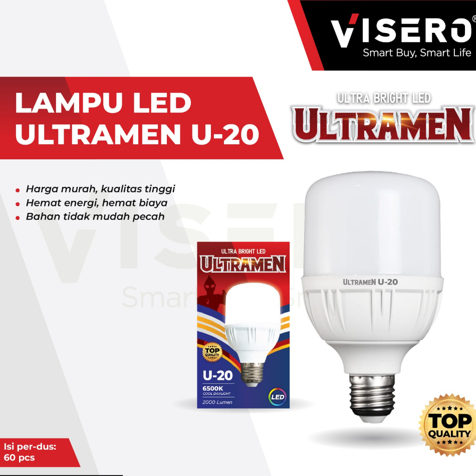 Jual Ultramen Lampu LED 20 Watt LED Capsule Ultraman Nyala Terang Harga ...