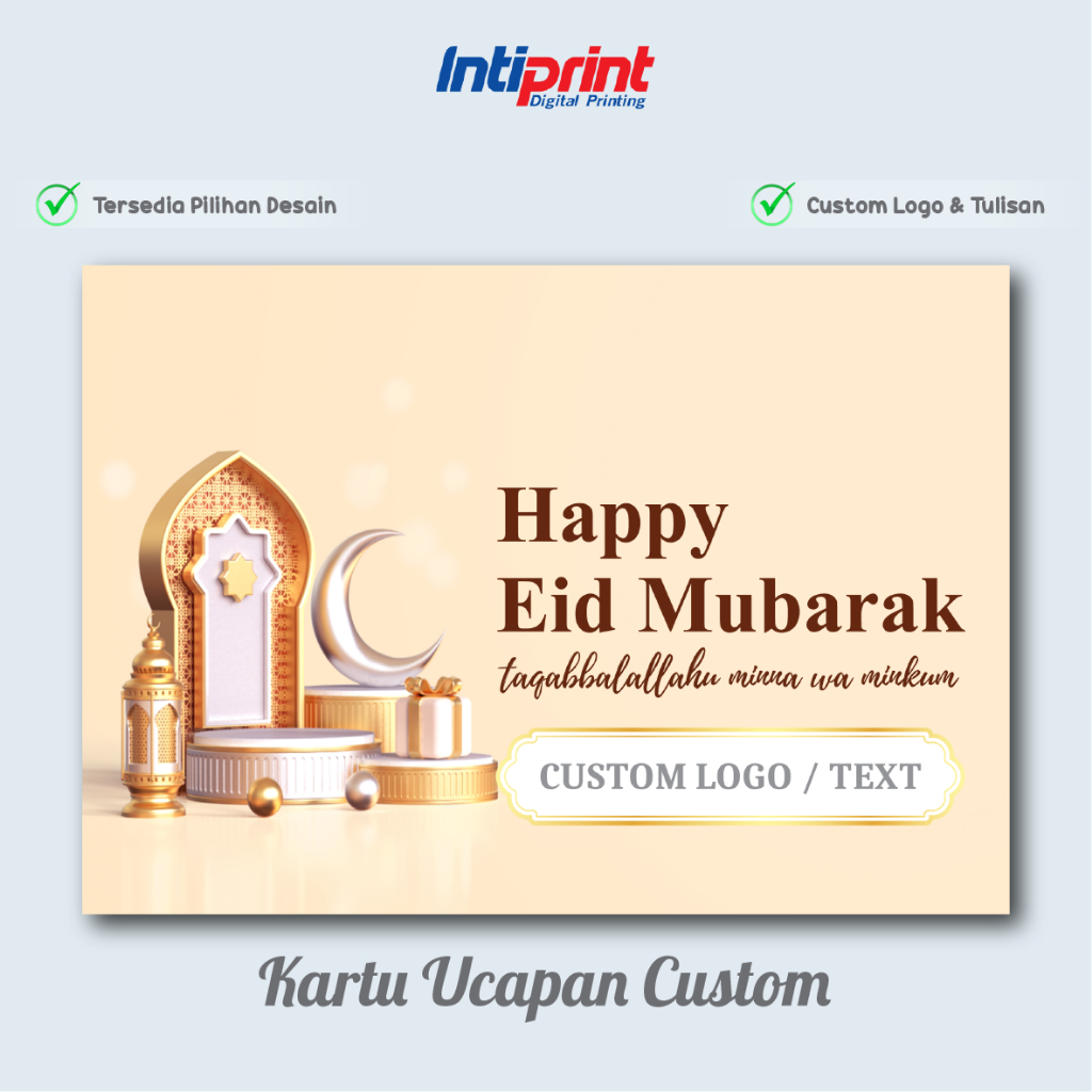 Jual Kartu Ucapan Idul Fitri Greeting Card Eid Mubarak - Kartu Lebaran ...