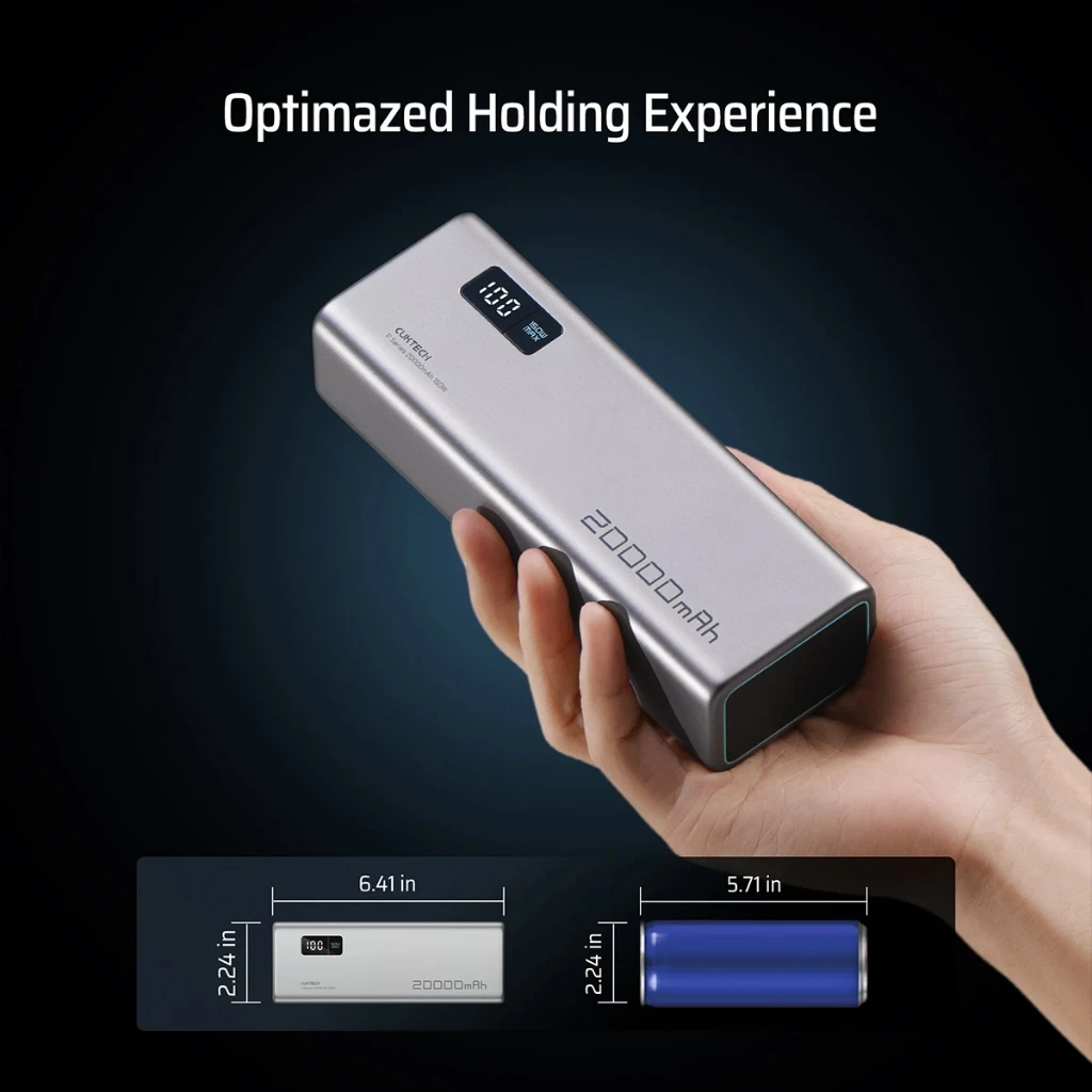 Cuktech 15 Power Bank 20000mAh 150W USB Type-C Fast Charging