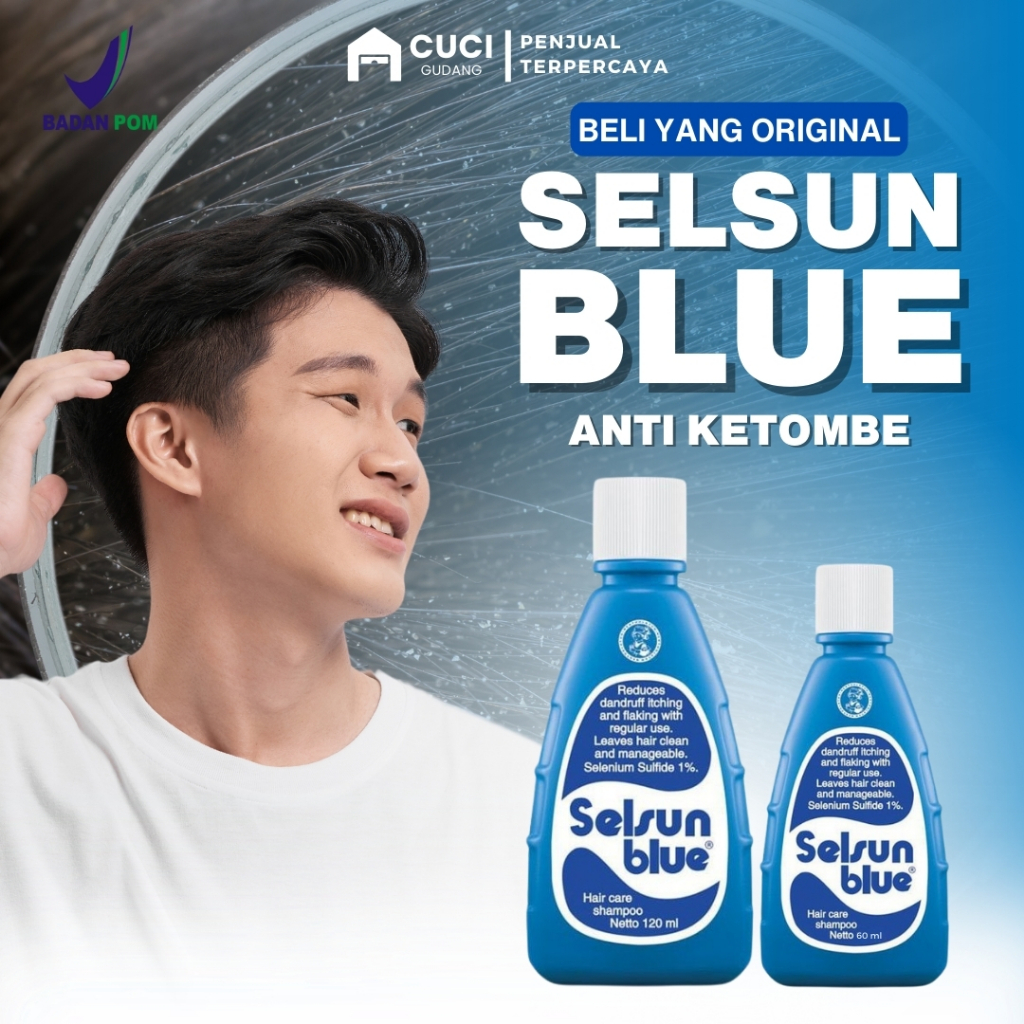 Jual [ORIGINAL] Selsun Blue Shampoo Anti Ketombe Berkerak Dan Rambut ...