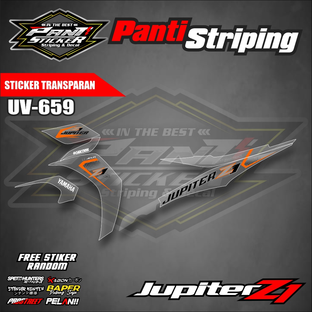 Jual STICKER STRIPING TRANSPARAN BODI MOTOR JUPITER Z1 VARIASI LIST ...