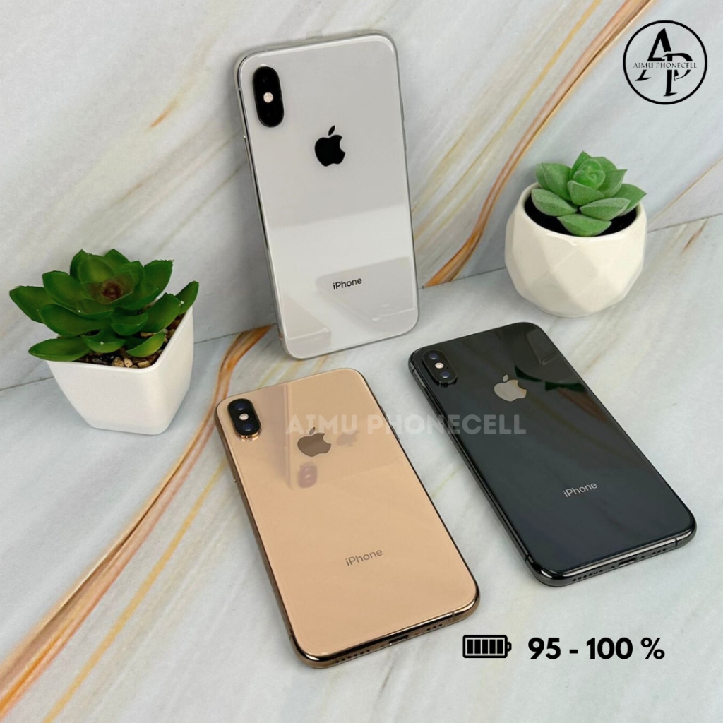 Jual hp iphone xs second 256gb 64gb original 100% all operator fullset ...