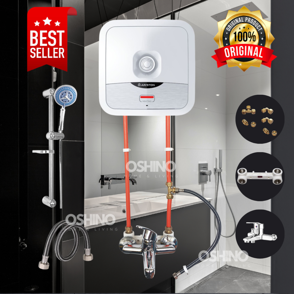 Jual Paket Lengkap Water Heater Pemanas Air Listrik Ariston Tanpa
