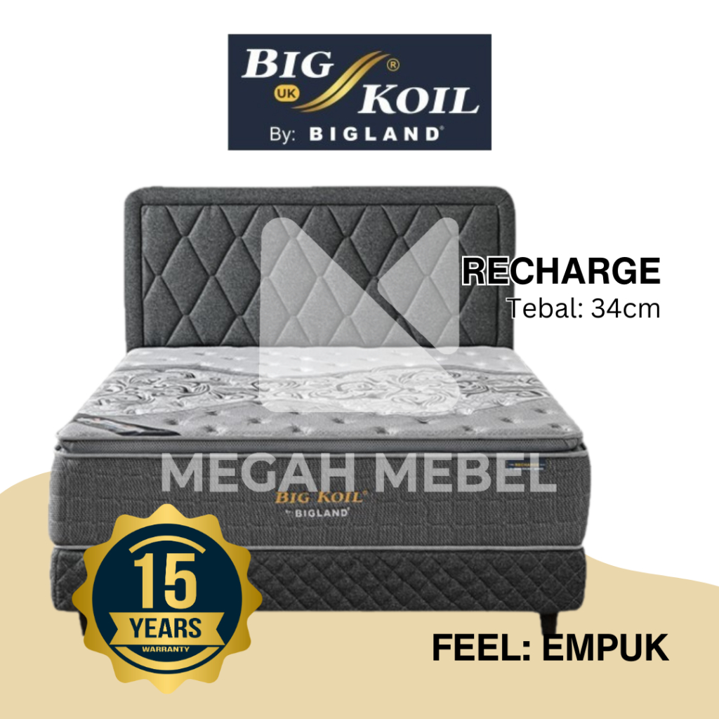Jual BigKoil by Bigland Springbed Tipe Recharge Full Set Kasur Saja ...