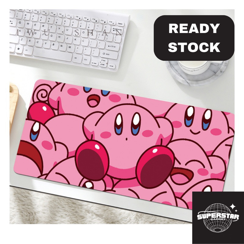 Jual Ori Icupplier Premium Mouse Pad Gaming 80x30cm Ketebalan 3mm Motif Kirby Lucu Untuk 8994