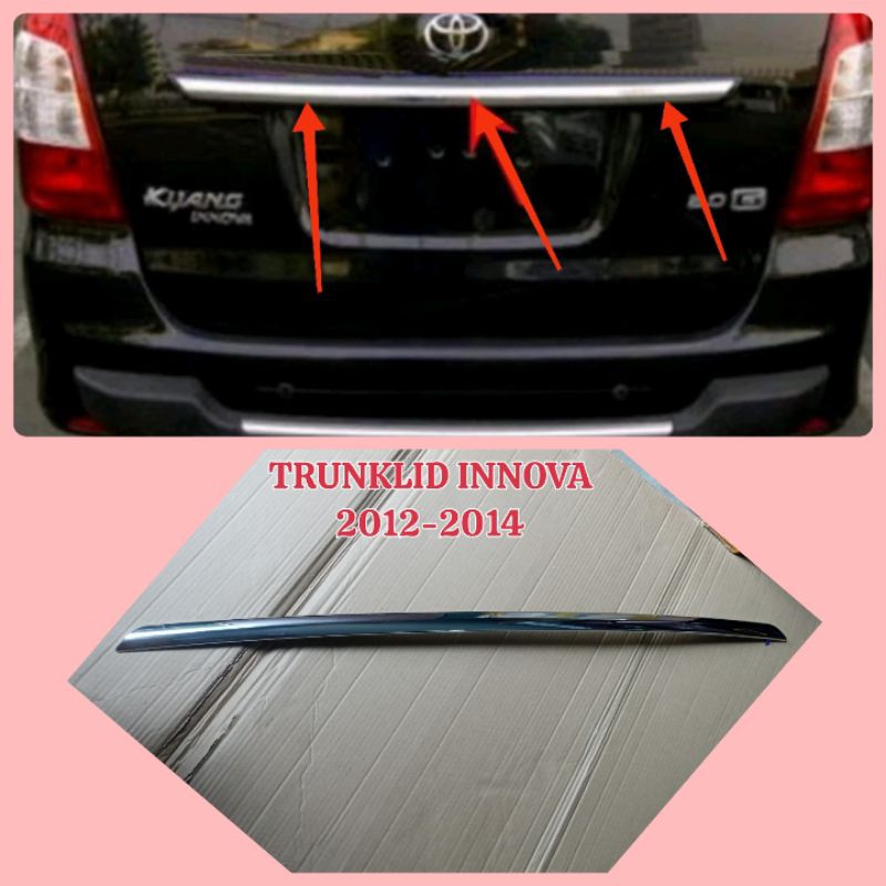 Jual List Trunklid Bagasi Mobil Toyota Innova Tahun 2012-2014 Original ...