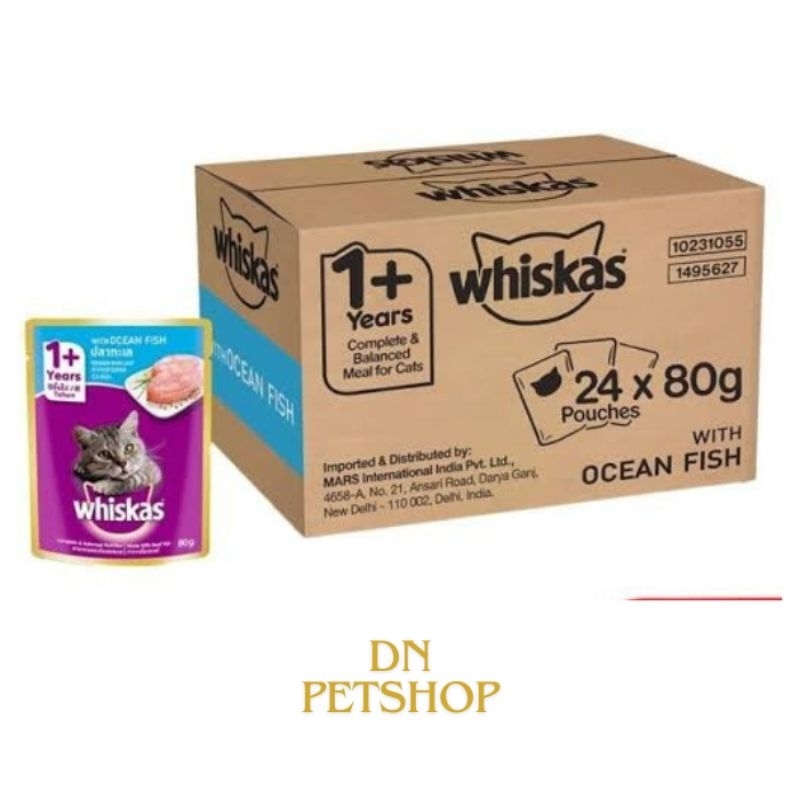 Jual Whiskas Pouch 80Gr Makanan Basah Kucing 1 Dus Isi 24 Shopee