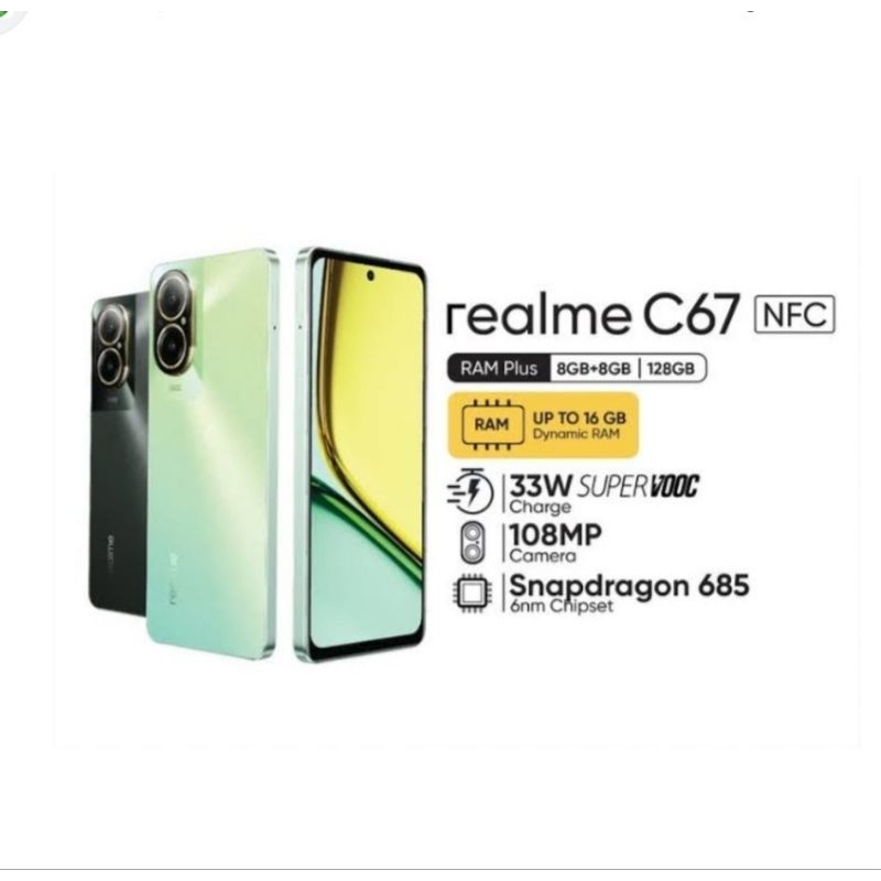 Jual HP REALME C67 8/128 GB - RELMI C67 NFC RAM 8GB ROM 128GB GARANSI ...