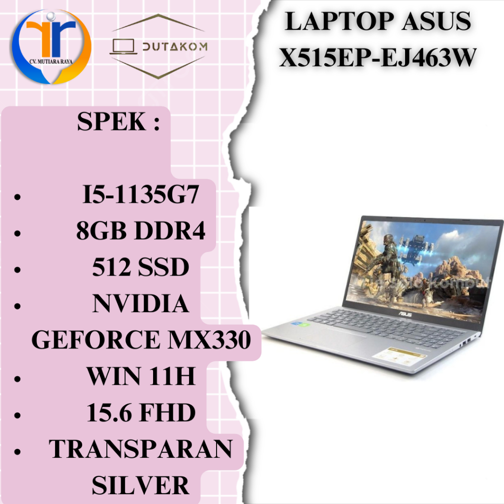 Jual LAPTOP ASUS X515EP-EJ463W (WARNA SILVER NETRAL) | Shopee Indonesia