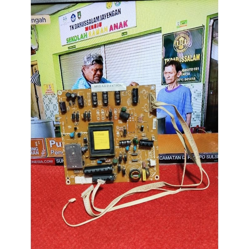 Jual MESIN TV LED POLYTRON PLD43TS865 - POWER SUPPLY REGULATOR KOMPONEN