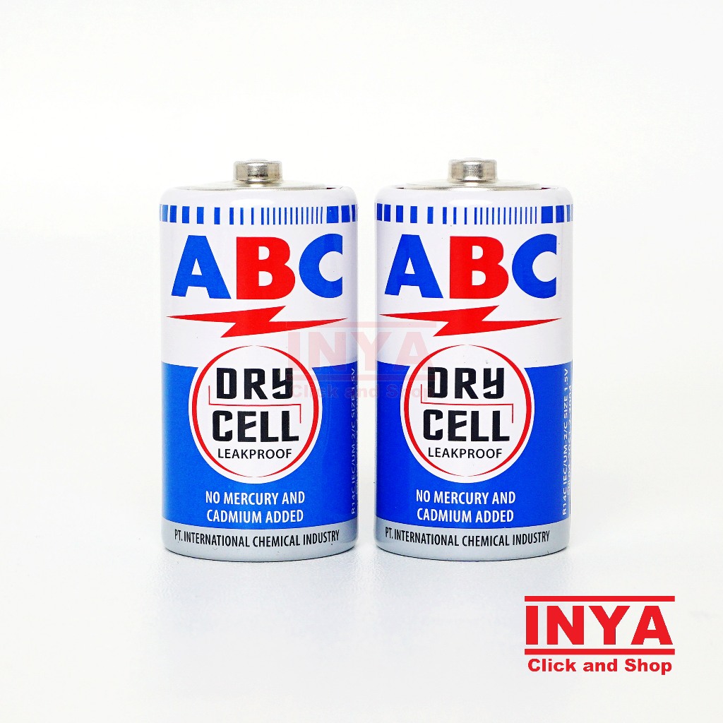 Jual Baterai ABC Biru Size C 1.5V R14C 2pcs - Battery | Shopee Indonesia