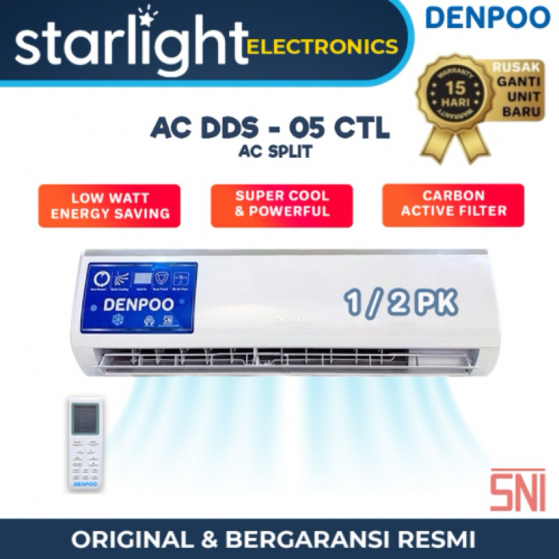 Jual Denpoo Ac Split Pk Dds Ctl Pendingin Ruangan Watt