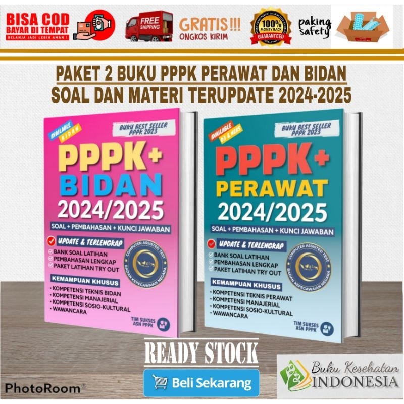 Jual PAKET 2 BUKU PPPK PERAWAT DAN BIDAN 2024-2025 TERBARU PPPK PERAWAT ...