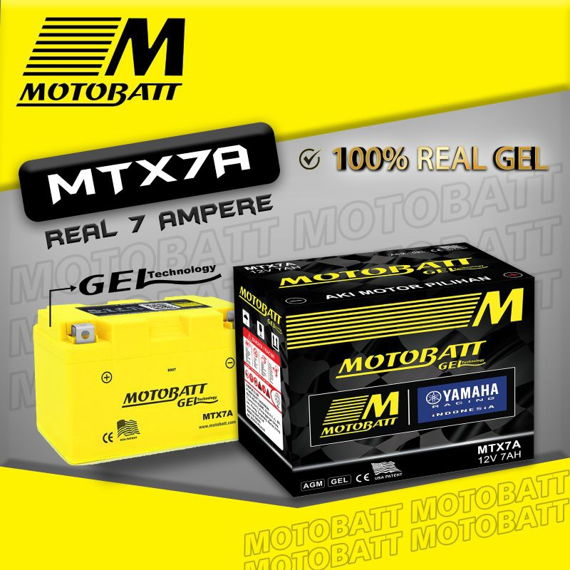 AKI ACCU KERING GEL- MOTOBATT MTX7A - KLX230, Pulsar NS200, Minerva