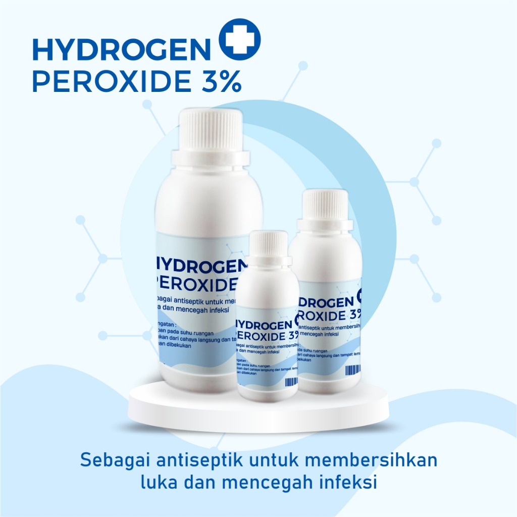 Jual HIDROGEN PEROKSIDA 3% food grade 500ml H2O2 3% hydrogen peroxide ...