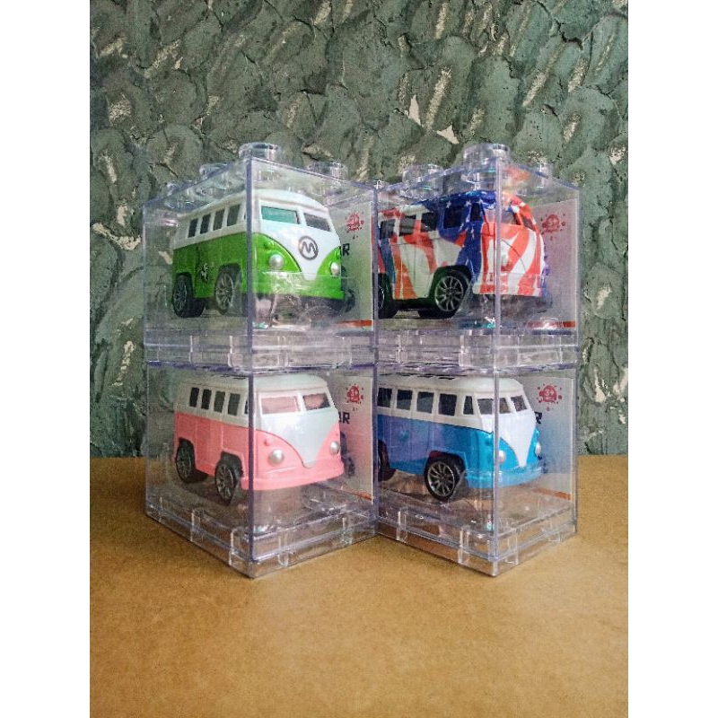 Jual NORTHLAND TOYS Die Cast Funny Car Bricks Volkswagen T1 Panel Bus
