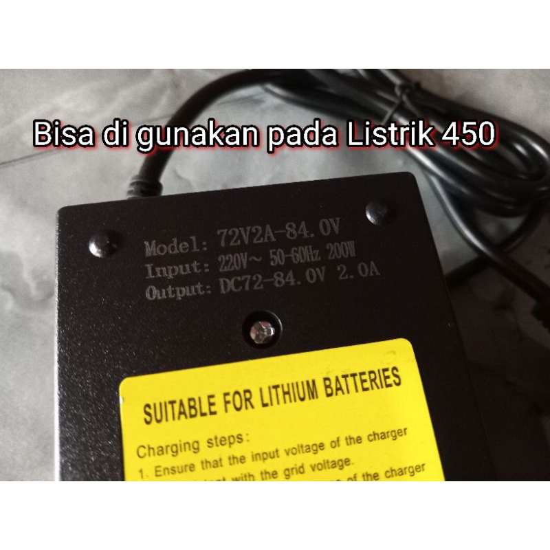 Jual Charger Gesits Fox R low Watt 72V 2A | Shopee Indonesia