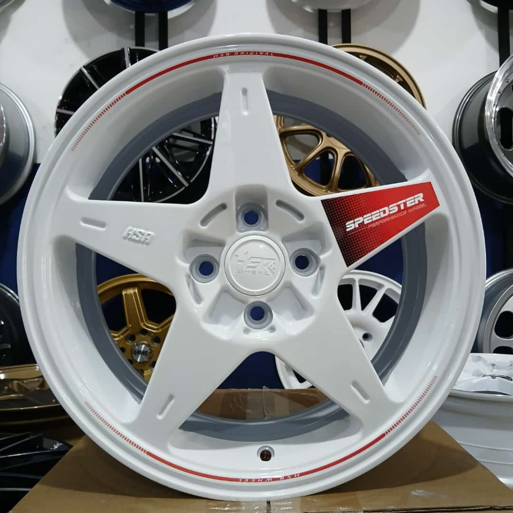 Jual VELG MOBIL SPEEDSTER 5195 HSR R16X7 H4X100 ET42 GLOSSY WHITE ...
