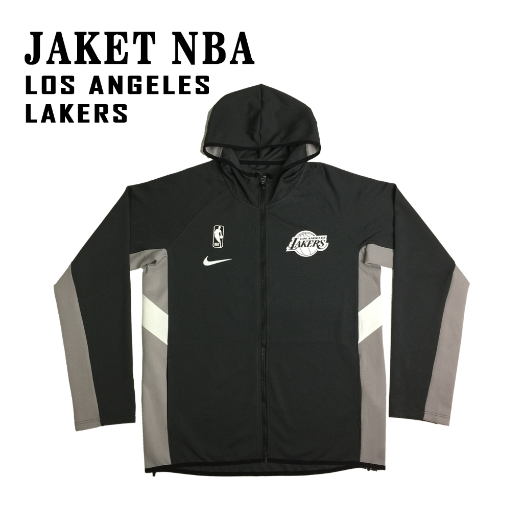 Jakeet Basketball NBA Los Angeles Lakers Authentic Showtime Therma Flex  Performance Full-Zip Hoodie Grey