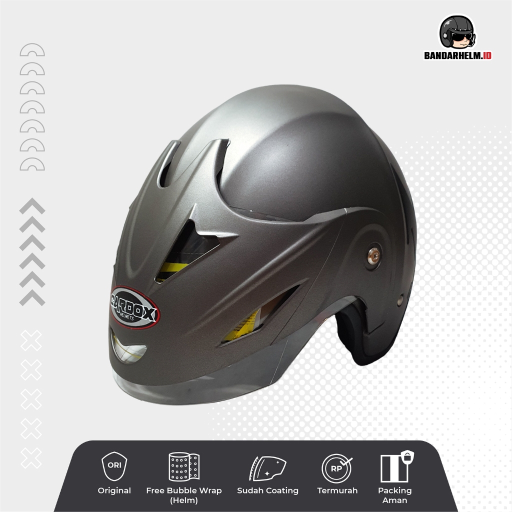 Jual Helm Dewasa Ukuran Jumbo XL XXL Abu | Shopee Indonesia