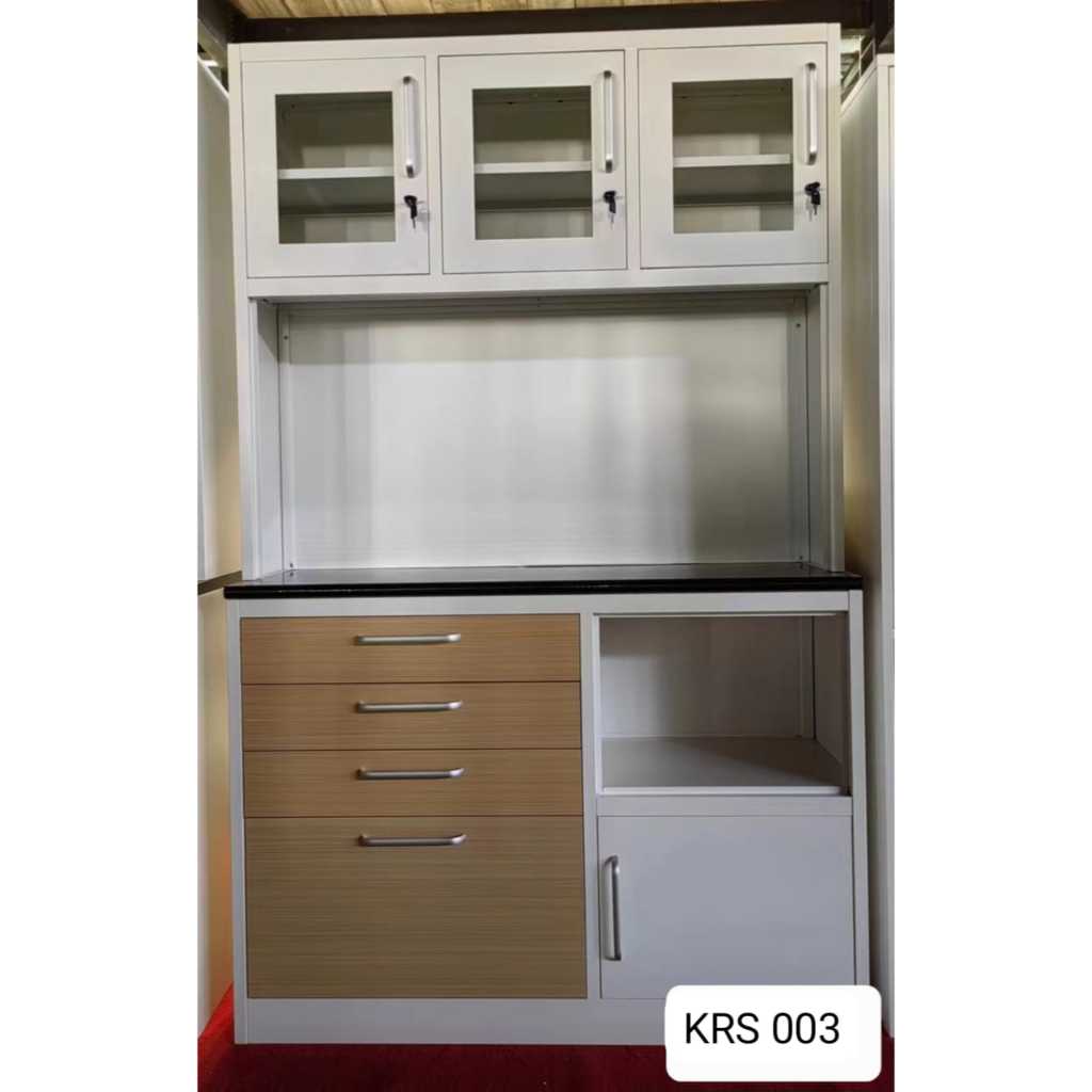 Jual Lemari Dapur Plat Besi - Kitchen Set 003 - Rak Sayur | Shopee ...