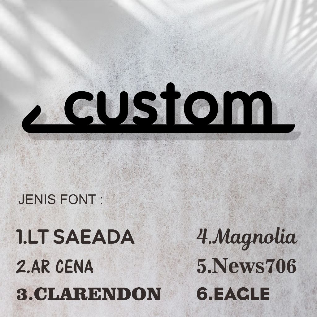 Jual Akrilik Custom Tulisan kata kata ruangan | Akrilik Custom Panah ...