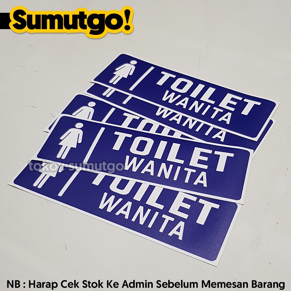 Jual Stiker Toilet Pria Wanita Universal Disabilitas Janitor Penunjuk ...