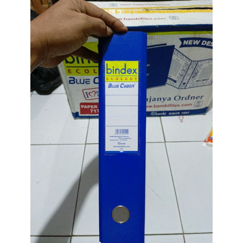 Jual PAPER ODNER BINDEX ECOLOGY BLUE CYBER 717 FC 1PCS | Shopee Indonesia