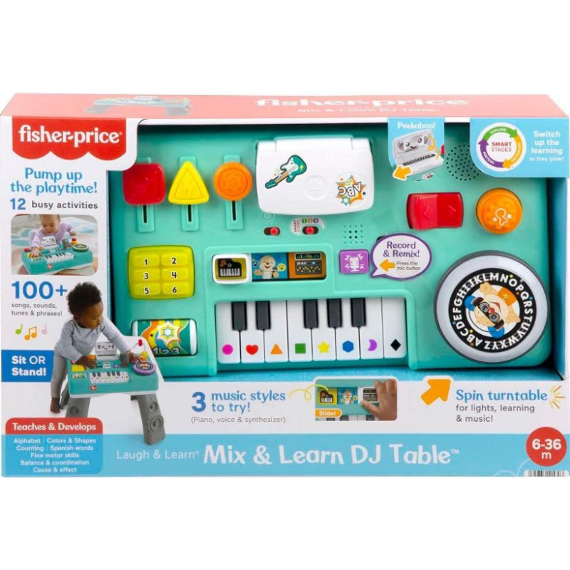 Jual Fisher price laugh and learn baby learn DJ table with smart stages ...